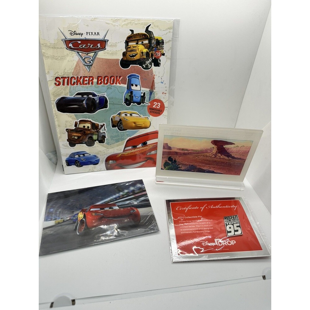 Disney Pixar Archives Collection‎ Exclusive Cars Drop Acrylic Printed Frame +3D
